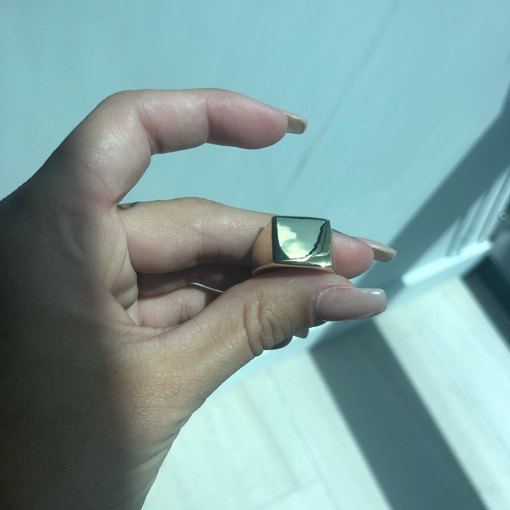 Shashi gold plated ring